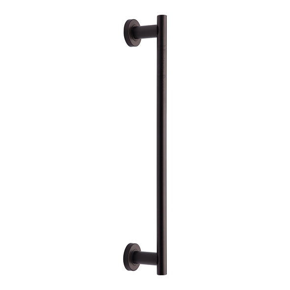 V2057 489-MB • 489mm • Matt Bronze • Heritage Brass Pedestal Pull Handle On Concealed Fixing Roses